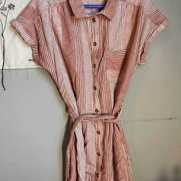 COPY - AE button front shirt dress - Picture 3 of 8